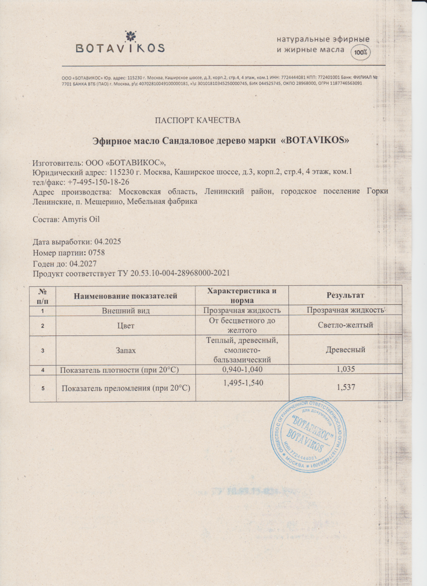 Паспорт №042025